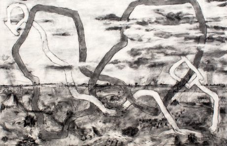 Drawing of Lake Mungo